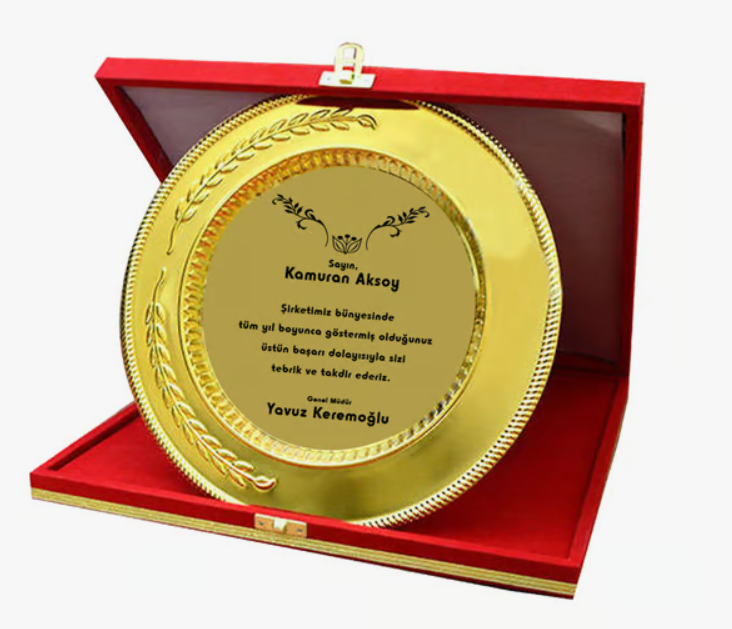 TABAK PLAKET ALTIN SARI