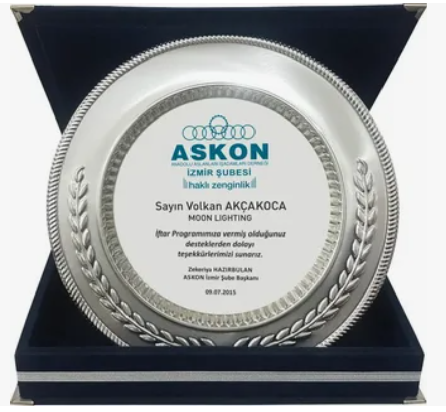 TABAK PLAKET GÜMÜŞ