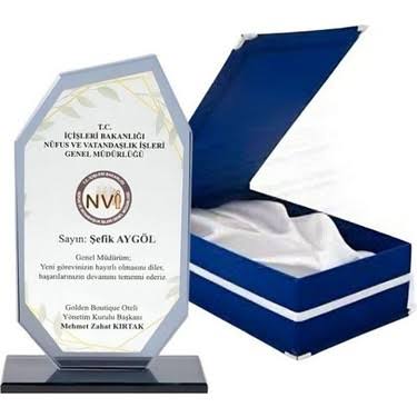 Cam plaket mavi